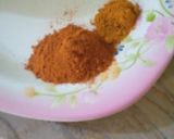 A picture of step 2 of Chat phata chana gosht.