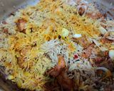A picture of step 1 of Chicken tikka bryani.