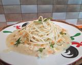 Foto langkah ke 7 dari resep 💕 SPAGHETTI SIRAM CREAM SOUP.