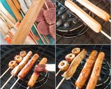 Foto langkah ke 2 dari resep Sate sosis & seafood bakar.