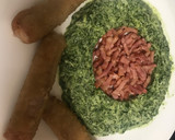 Foto del paso 6 de la receta: Espinacas a la crema con bacon y flamenquines