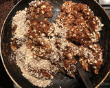 A picture of step 6 of Dates and oats burfi.