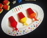 A picture of step 5 of Watermelon popsicle.