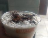 A picture of step 1 of Oreo milkshake.