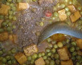 A picture of step 5 of Mattar Paneer n Rice#Theme Contest.