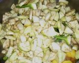 A picture of step 7 of Aloo bangan ki sabzi (eggplant curry with potato).