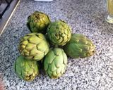 Foto del paso 1 de la receta: Tortilla de alcachofas con cebolla