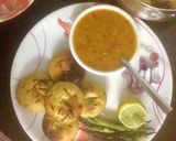 A picture of step 1 of Rajasthani dal bati with mirch ke tipore(dal Bati & malai mirch).
