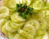 Pár perces, ecetes uborkasaláta recept fázis 1 fotója
