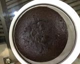A picture of step 6 of Chocolate Drip cake.