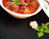 A picture of step 4 of Cow head pepper soup.