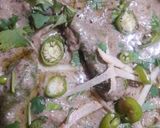 A picture of step 4 of Boneless chicken malaie or careemy handi.