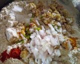 A picture of step 1 of Moong dal paratha.