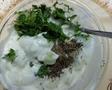 A picture of step 2 of Cucumber and spinach raita.