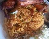 A picture of step 9 of Fried rice an chicken.
