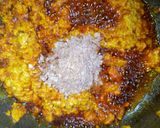 A picture of step 3 of Fried Egusi soup.