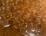 A picture of step 5 of Salisbury steak with mushroom gravy.