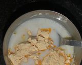 A picture of step 1 of Kesar Mango custard.