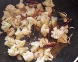 A picture of step 3 of Pineapple biryani very authentic flavor.