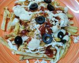 A picture of step 2 of Pizza Fries🍟🍕.