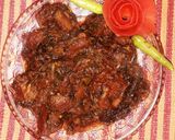 A picture of step 4 of Khushbudar Laziz Methi Gosht.