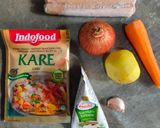 Foto langkah ke 1 dari resep Curry Rice Ekonomis.