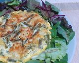 Foto del passaggio 5 della ricetta Frittata con fagiolini, patate, mozzarella e latte