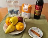 A picture of step 1 of Fruit Sangria.
