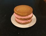 A picture of step 24 of Almond Layer Cake with Rasberry Cream Filling.