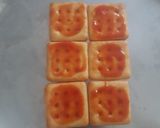 A picture of step 2 of Biscuit canapes.