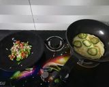 A picture of step 3 of Vegetable cheese omelette 🍳.