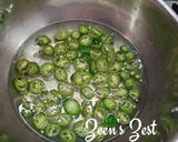 A picture of step 3 of Pickled Jalapenos.