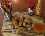 A picture of step 8 of Fried Chicken Wings with Spicy Honey Butter.