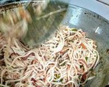 A picture of step 5 of Hakka noodles.
