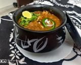 A picture of step 6 of Amritsari Chole with Amritsari Kulcha.