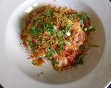 A picture of step 3 of Aloo tikki chat.