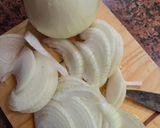 Foto del paso 1 de la receta: Torta de cebolla y queso de búfala 🧅🐃con harina de trigo sarraceno, sin gluten ⬆️ proteínas ⬇️ carbos