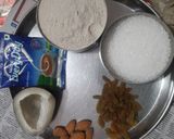 A picture of step 1 of Water chestnut katli.