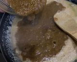 A picture of step 4 of Injeer & Suji Halwa with walnuts 💖.