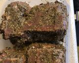 A picture of step 2 of Italian style Marinated Lamb, (with mixed veg and Sweet Potatoes).