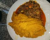 A picture of step 7 of Temburu with Catfish Stew.