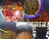 A picture of step 3 of Mung masala.