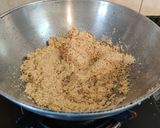 A picture of step 2 of Valentine's Red Semolina Halwa.