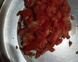 A picture of step 1 of Spicy Onion toamto chutney.