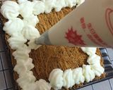 A picture of step 8 of Knafeh with Cream Filling.