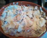 Pas rețetă Lasagna-pasticcio cu sos alb de brânzeturi, șuncă și ciuperci 4 fotografie