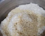 A picture of step 5 of Gur wale chawal.