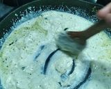 A picture of step 4 of Pesto, Sausage and Pea Lasagna.