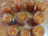 Mermelada de naranja y frutilla
