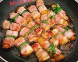 A picture of step 4 of Bacon-Wrapped Tofu and Basa Fillet Rolls (Fried).
